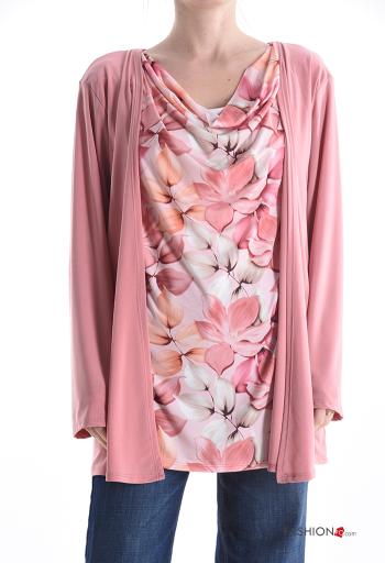 Blusa manga comprida Floral - ph 1