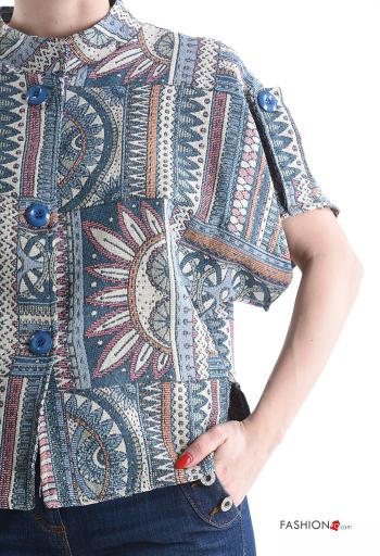 Jacke aus Baumwolle mit Knöpfen - ph 4