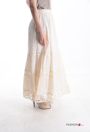 Cotton Skirt broderie anglaise - ph 3