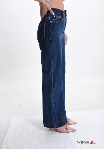 Jeans in Cotone con tasche con bottoni con zip - ph 3