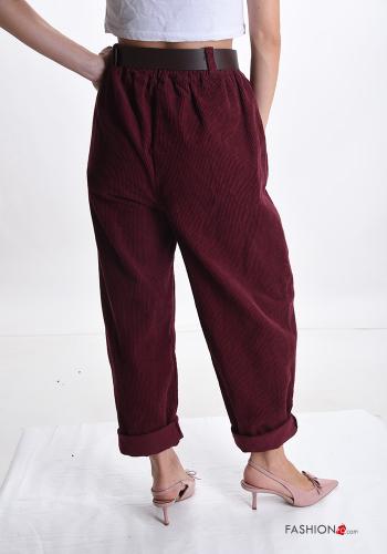 Pantalone in Cotone con cintura con tasche - ph 2