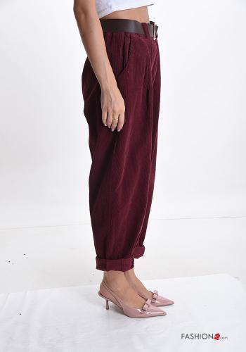 Pantalone in Cotone con cintura con tasche - ph 3