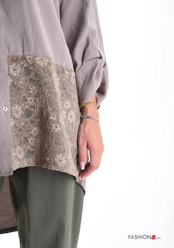 Camicia pizzo con bottoni - ph 4