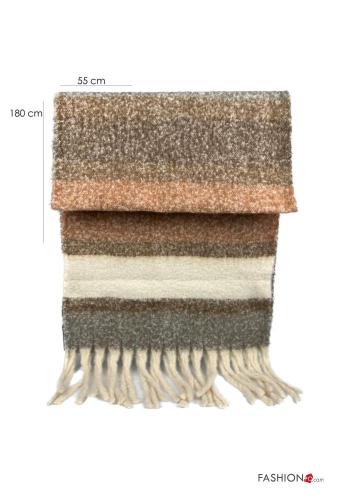 Striped Scarf with fringe
