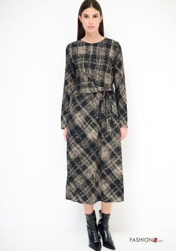 Geometric pattern Dress with knot - ph 1