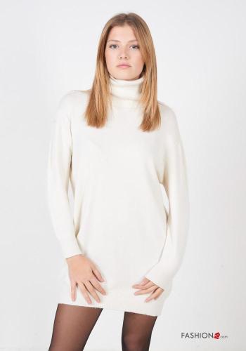 long sleeve mini Dress Rollneck