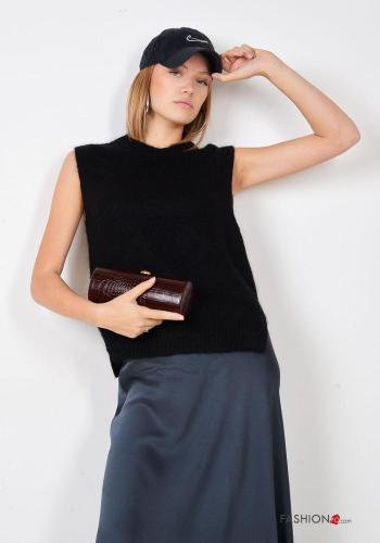 sleeveless Mohair Sweater