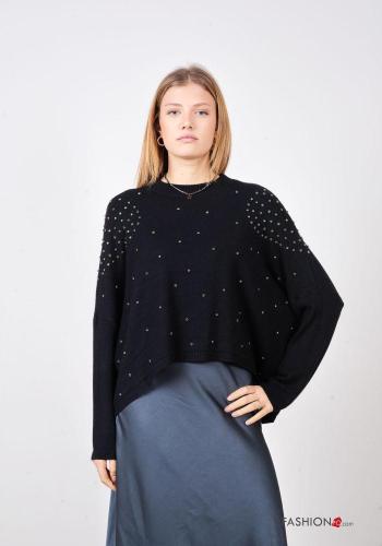 oversized Sweater with rhinestones - ph 1