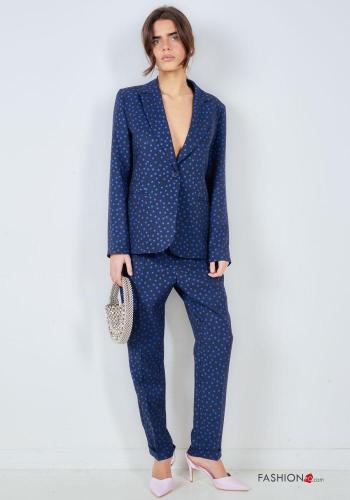 Pantalone Fantasia pois con bottoni con zip - ph 1