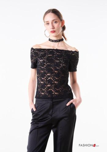 lace trim Cotton Top - ph 1