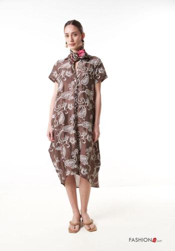 Abito in Cotone Fantasia ricamata - ph 1