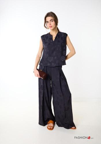 Blumenmuster Hose