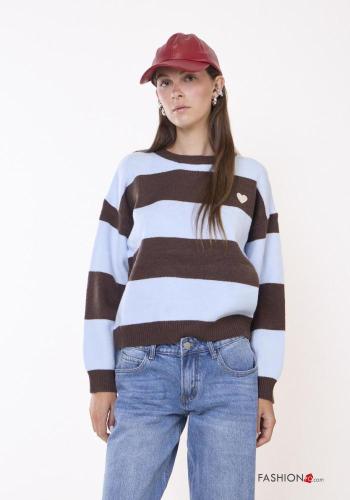 Maglione in Misto Lana Fantasia righe