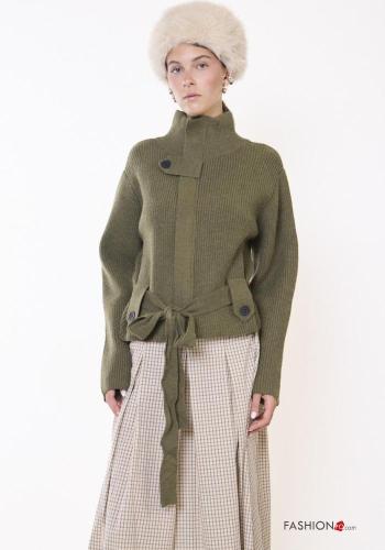 Cardigan in Misto Lana con bottoni - ph 1