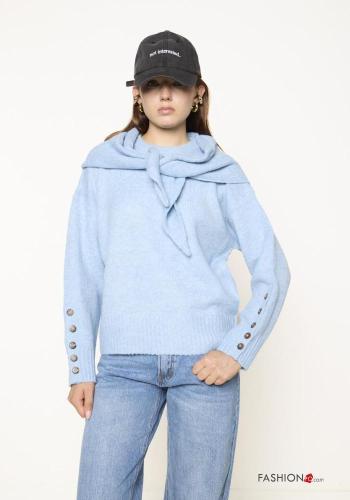 Maglione in Misto Lana con bottoni