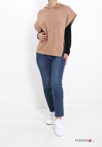 short sleeve Sweatshirt with hood with drawstring - ph 5