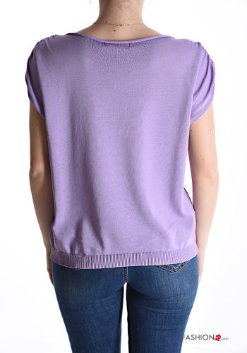 short sleeve Sweater boat neckline - ph 2