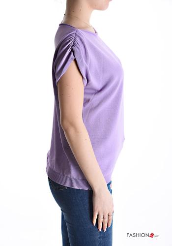 short sleeve Sweater boat neckline - ph 3