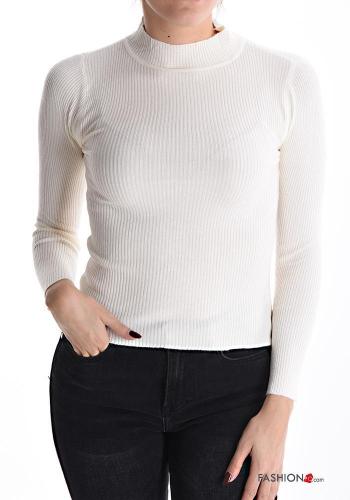 Ribbed long sleeve Sweater Rollneck