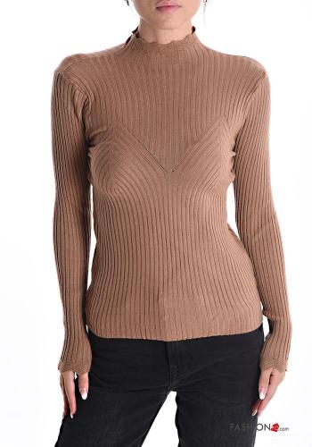Ribbed long sleeve Sweater Rollneck - ph 1