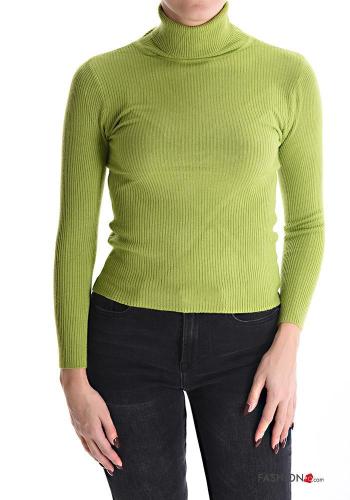 Ribbed long sleeve Rollneck