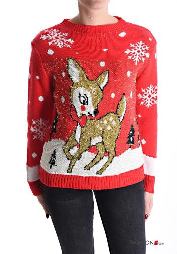 Jersey manga larga cuello redondo Navidad
