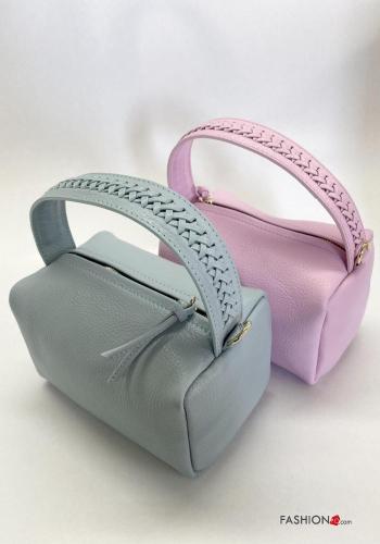 Genuine Leather Bag with zip with shoulder strap - ph 1