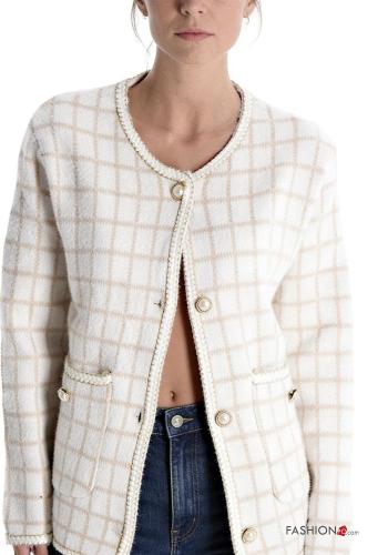 Blusão com botões com bolsos