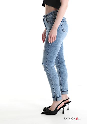 Jeans in Cotone skinny con tasche - ph 2
