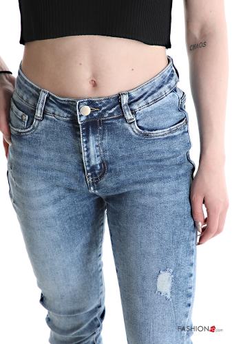 Jeans in Cotone skinny con tasche - ph 3
