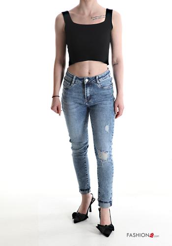 Jeans in Cotone skinny con tasche - ph 4