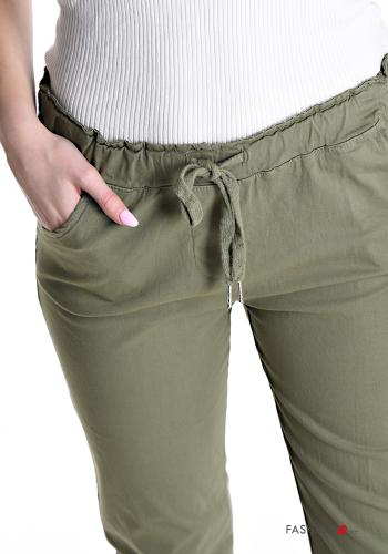 Pantalone in Cotone con tasche con coulisse - ph 4