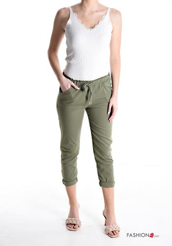 Pantalone in Cotone con tasche con coulisse - ph 5
