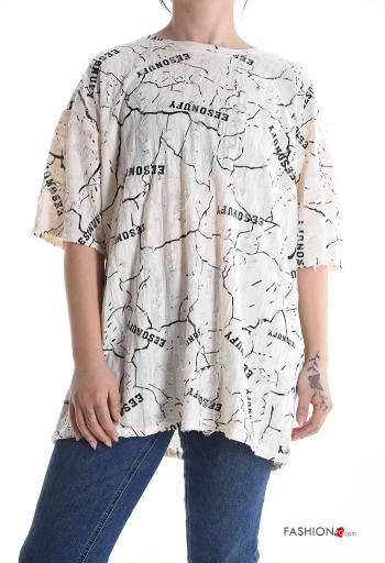 T-shirt in Cotone maniche corte girocollo - ph 1