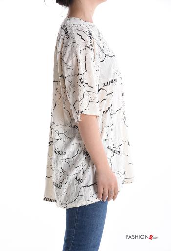 T-shirt in Cotone maniche corte girocollo - ph 3