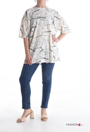 T-shirt in Cotone maniche corte girocollo - ph 5