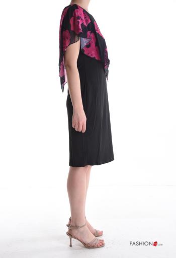 Robe à genoux crayon/ fourreau chiffon à Imprimé Floral - ph 3