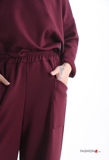 long sleeve crew neck Co-ord with pockets with elastic - ph 4