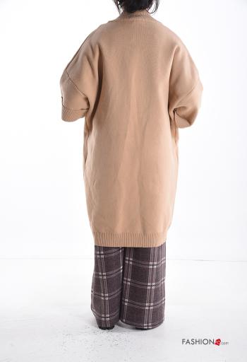 long sleeve long Cardigan with pockets - ph 2