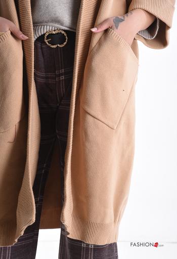 long sleeve long Cardigan with pockets - ph 4