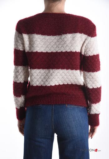 Striped long sleeve crew neck Sweater - ph 2