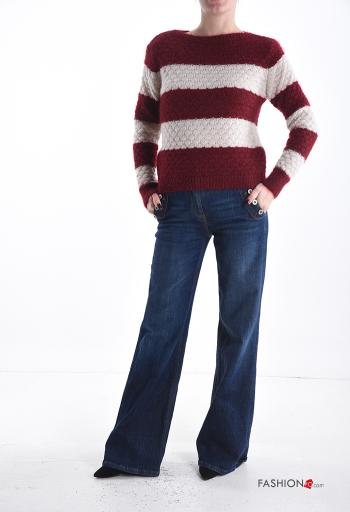 Striped long sleeve crew neck Sweater - ph 5
