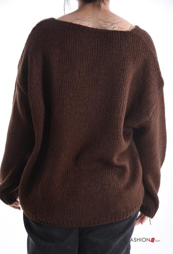 oversized long sleeve Sweater with v-neck - ph 2