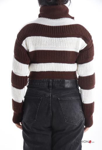 Striped long sleeve mini Sweater Rollneck - ph 2