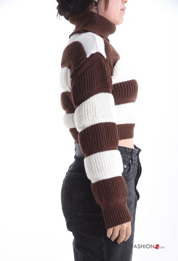 Striped long sleeve mini Sweater Rollneck - ph 3