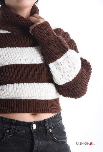 Striped long sleeve mini Sweater Rollneck - ph 4