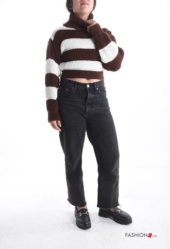 Striped long sleeve mini Sweater Rollneck - ph 5