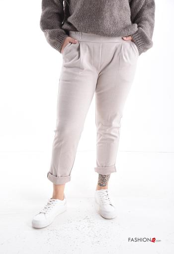 Trousers with pockets with elastic - ph 1