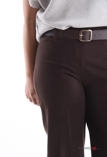 wide leg Trousers with belt with elastic - ph 4