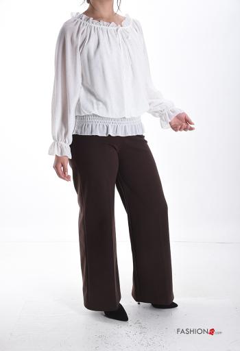 long sleeve Blouse with rhinestones with elastic - ph 5